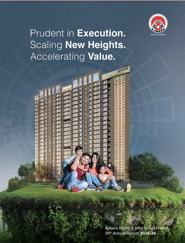 Ajmera Realty annual report 2025-26 cover