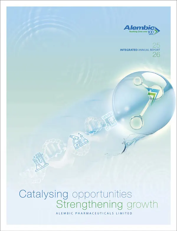 Alembic Pharmaceuticals annual report 2025-26 cover