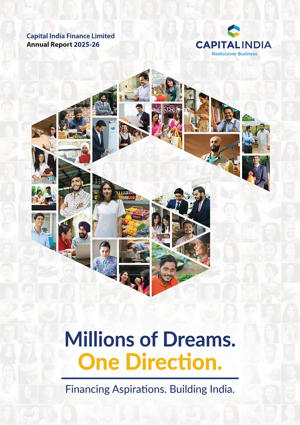 Capital India Finance annual report 2025-26 cover