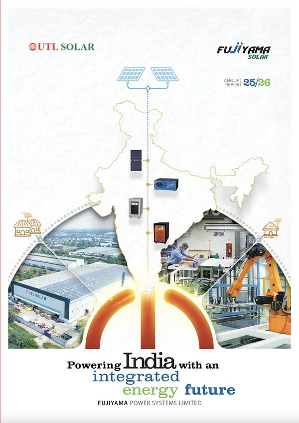 Fujiyama Power Systems annual report 2025-26 cover