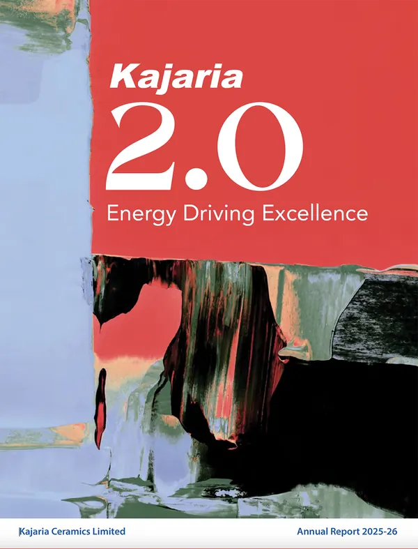Kajaria Ceramics annual report 2025-26 cover