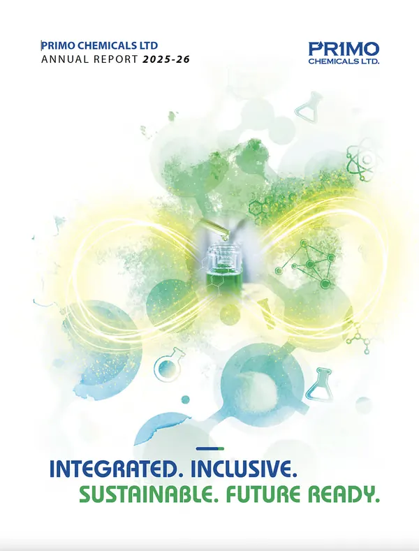 Primo Chemicals annual report 2025-26 cover