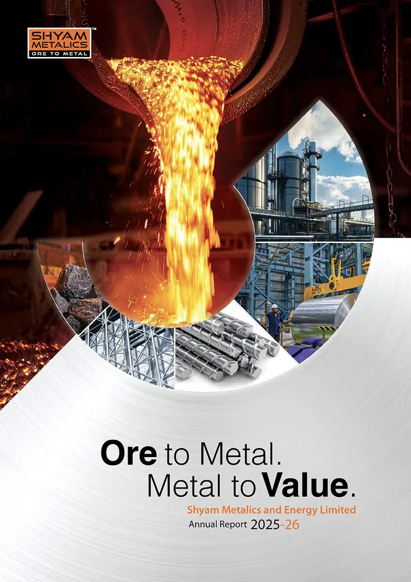 Shyam Metalics annual report 2025-26 cover