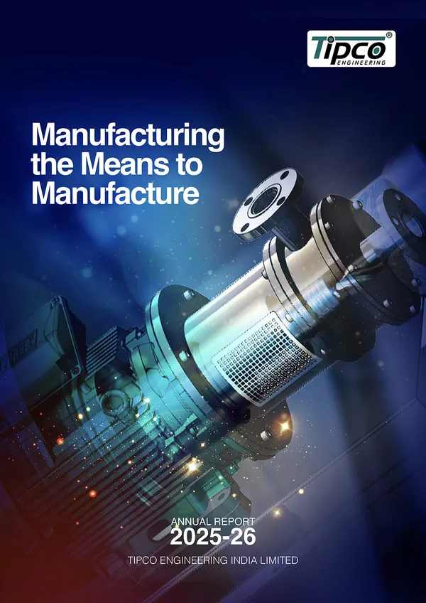Tipco Engineering annual report 2025-26 cover