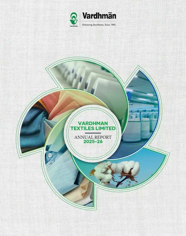 Vardhman Textiles annual report 2025-26 cover
