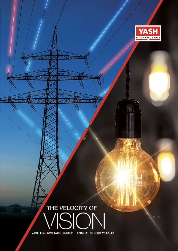 Yash Highvoltage annual report 2025-26 cover